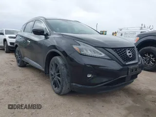 2023 Nissan Murano SV with VIN 5N1AZ2BJ6PC110907, listed as a IAAI auction lot 41687743 with 33,737 mi miles. Bid and sale history available at carsss.com. Image 1.