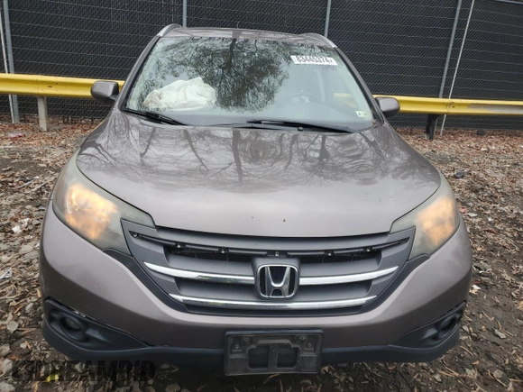 2012 Honda CR-V EX-L with VIN 5J6RM4H79CL015985, listed as a Copart auction lot 83445374 with 188,642 mi miles and Salvage Title. Bid and sale history available at DreamBid. Image 5.