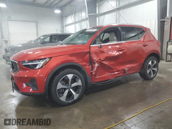 2023 Volvo XC40 Plus Bright Theme with VIN YV4L12UN8P2946726, listed as a Copart auction lot 52812465 with 36,338 mi miles and Salvage Title. Bid and sale history available at carsss.com. Image 1.