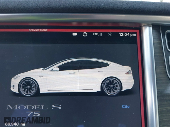 2016 Tesla Model S 70 with VIN 5YJSA1E16GF164264, listed as a IAAI auction lot 40976293 with 68,940 mi miles and . Bid and sale history available at DreamBid. Image 7.