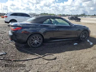 2025 BMW 4 Series 430i with VIN WBA33DB02SCT34117, listed as a Copart auction lot 44116355 with 7,687 mi miles and Clean Title. Bid and sale history available at carsss.com. Image 3.