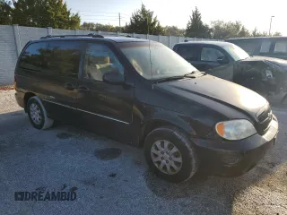 2005 Kia Sedona LX with VIN KNDUP131056640057, listed as a Copart auction lot 72153844 with 192,136 mi miles and Salvage Title. Bid and sale history available at carsss.com. Image 4.