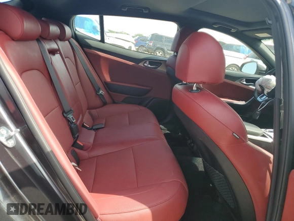 2022 Kia Stinger GT1 with VIN KNAE45LC0N6111811, listed as a Copart auction lot 62402154 with 23,988 mi miles and Salvage Title. Bid and sale history available at DreamBid. Image 10.