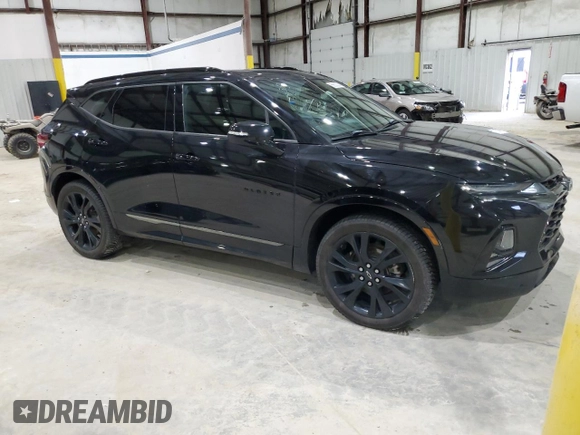 2021 Chevrolet Blazer RS with VIN 3GNKBERS4MS530627, listed as a Copart auction lot 56600235 with 100,684 mi miles and Salvage title. Bid and sale history available at DreamBid. Image 4.