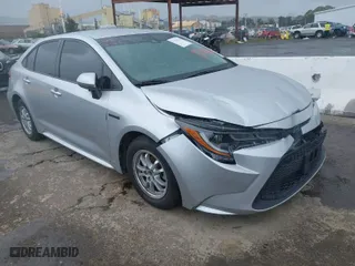 2020 Toyota Corolla Hybrid LE with VIN JTDEBRBEXLJ029582, listed as a IAAI auction lot 41901216 with NaN miles. Bid and sale history available at carsss.com. Image 1.