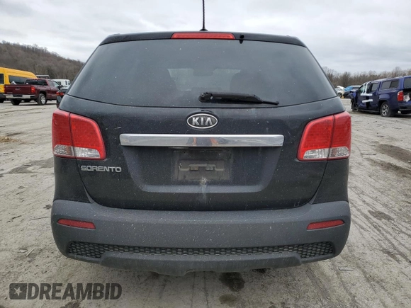 2012 Kia Sorento LX with VIN 5XYKTCA6XCG239803, listed as a Copart auction lot 51057655 with 138,758 mi miles and Salvage Title. Bid and sale history available at carsss.com. Image 6.