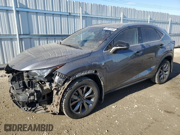 2021 Lexus NX with VIN JTJSARDZ3M2247345, listed as a Copart auction lot 47681545 with 84,882 mi miles and Salvage Title. Bid and sale history available at carsss.com. Image 1.