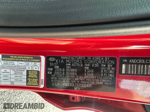 2018 Kia Niro LX with VIN KNDCB3LC3J5132401, listed as a Copart auction lot 50352575 with 87,900 mi miles and Clean Title. Bid and sale history available at carsss.com. Image 10.