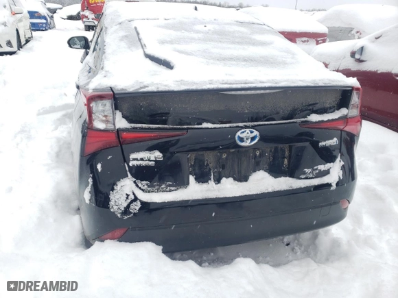 2019 Toyota Prius LE with VIN JTDL9RFUXK3009422, listed as a Copart auction lot 87360094 with 0 mi miles and Salvage Title. Bid and sale history available at carsss.com. Image 6.