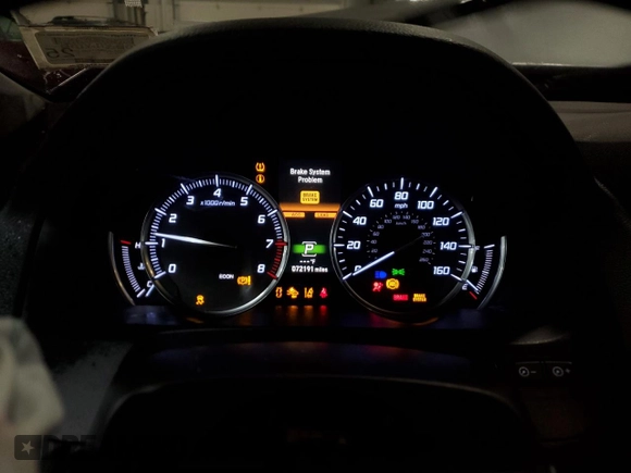 2019 Acura TLX with VIN 19UUB1F33KA009700, listed as a Copart auction lot 82205524 with 72,191 mi miles and Salvage Title. Bid and sale history available at carsss.com. Image 9.