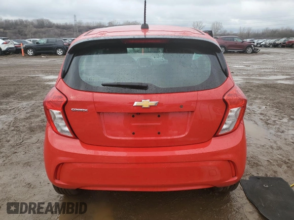 2020 Chevrolet Spark LS with VIN KL8CB6SA8LC400058, listed as a Copart auction lot 48338095 with 89,556 mi miles and Salvage Title. Bid and sale history available at DreamBid. Image 6.