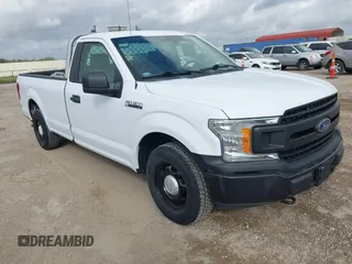 2018 Ford F-150 XL with VIN 1FTMF1CB9JKE60752, listed as a IAAI auction lot 42736207 with 28,354 mi miles and . Bid and sale history available at DreamBid. Image 1.