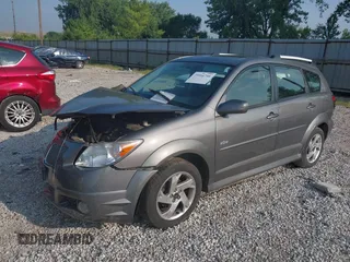 2008 Pontiac Vibe with VIN 5Y2SL65838Z424393, listed as a IAAI auction lot 39916746 with 1 mi miles. Bid and sale history available at carsss.com. Image 2.