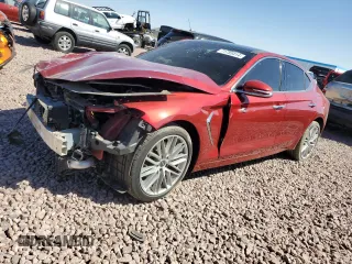 2020 Genesis G70 2.0T with VIN KMTG34LA4LU048830, listed as a Copart auction lot 71755414 with 40,429 mi miles and Salvage Title. Bid and sale history available at carsss.com. Image 1.