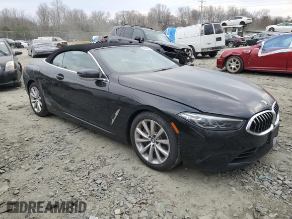 2020 BMW 8 Series 840i with VIN WBADZ4C07LCE88649, listed as a Copart auction lot 46906535 with 38,604 mi miles and Salvage title. Bid and sale history available at DreamBid. Image 4.