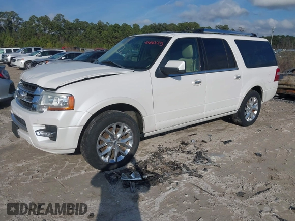 2015 Ford Expedition Max Limited with VIN 1FMJK1KT0FEF01487, listed as a IAAI auction lot 41480003 with Not Provided miles. Bid and sale history available at carsss.com. Image 16.