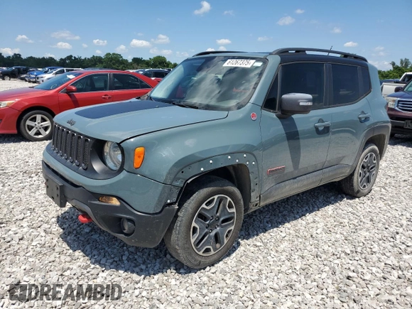 2016 Jeep Renegade Trailhawk with VIN ZACCJBCT7GPD39077, listed as a Copart auction lot 61267375 with 175,784 mi miles and Salvage title. Bid and sale history available at DreamBid. Image 1.
