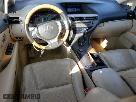 2014 Lexus RX 450h with VIN JTJBC1BAXE2454180, listed as a Copart auction lot 44814705 with 72,564 mi miles and Salvage title. Bid and sale history available at DreamBid. Image 8.