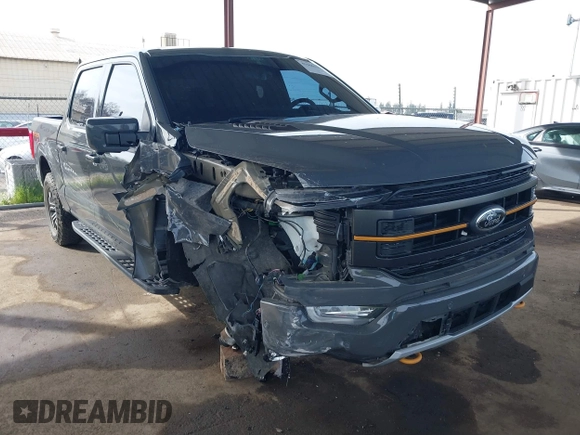 2021 Ford F-150 XL with VIN 1FTEW1E80MFD01797, listed as a IAAI auction lot 41666630 with 25,019 mi miles. Bid and sale history available at carsss.com. Image 1.