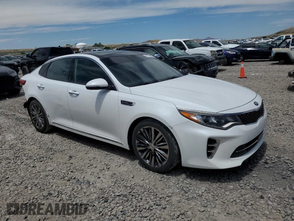 2017 Kia Optima SX Limited z VIN 5XXGV4L28HG173327, wystawiony jako Copart lot #61755435 z przebiegiem 97 064 mil mil oraz Szkoda całkowita • Salvage title. Historia ofert i sprzedaży dostępna na DreamBid. Obrazek 4.