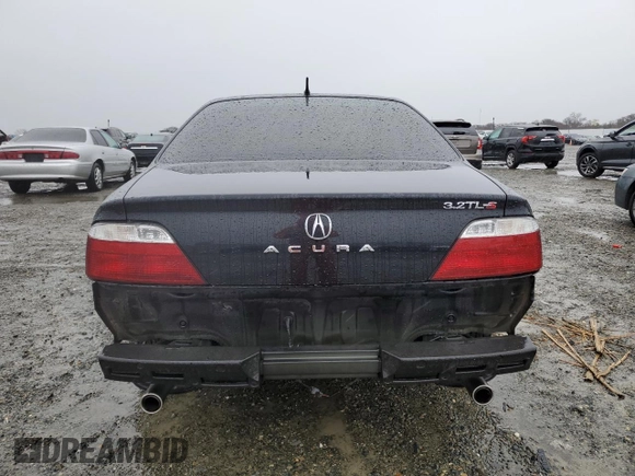 2003 Acura TL Type S w/Navigation System with VIN 19UUA56983A014407, listed as a Copart auction lot 43801225 with 116,004 mi miles and Salvage Title. Bid and sale history available at carsss.com. Image 6.