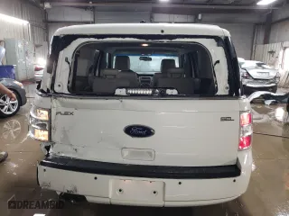 2010 Ford Flex SEL with VIN 2FMGK5CC6ABA58444, listed as a Copart auction lot 49276275 with 111,430 mi miles and Salvage Title. Bid and sale history available at carsss.com. Image 6.