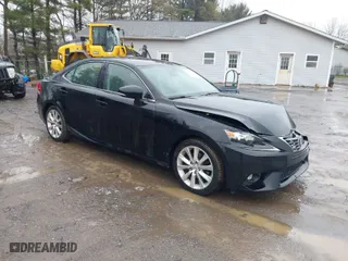 2015 Lexus IS 250 with VIN JTHCF1D23F5017544, listed as a IAAI auction lot 42010763 with 209,949 mi miles. Bid and sale history available at carsss.com. Image 1.