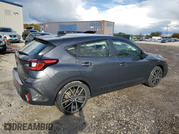 2024 Subaru Impreza Sport with VIN JF1GUAFC2R8292376, listed as a Copart auction lot 74884494 with 27,047 mi miles and Salvage Title. Bid and sale history available at carsss.com. Image 3.