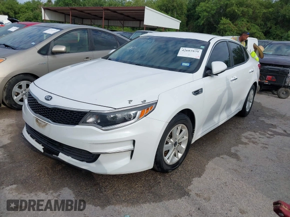 2016 Kia Optima LX with VIN 5XXGT4L31GG041619, listed as a IAAI auction lot 42603879 with 158,755 mi miles and . Bid and sale history available at DreamBid. Image 2.