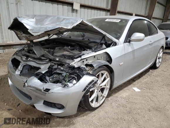 2013 BMW 3 Series 328i with VIN WBAKE3C51DE771057, listed as a Copart auction lot 85058134 with Not Provided miles and Salvage Title. Bid and sale history available at DreamBid. Image 1.