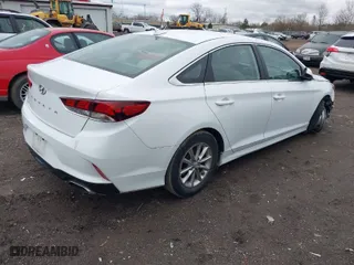 2019 Hyundai Sonata SE with VIN 5NPE24AFXKH730983, listed as a IAAI auction lot 41837539 with 14,340 mi miles. Bid and sale history available at carsss.com. Image 4.