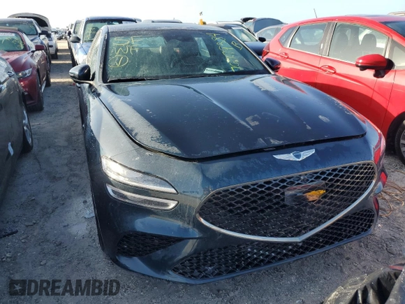 2023 Genesis G70 3.3T with VIN KMTG54TE8PU123516, listed as a Copart auction lot 76779384 with 1,723 mi miles and Non Repairable. Bid and sale history available at carsss.com. Image 5.