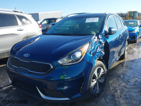 2017 Kia Niro FE with VIN KNDCB3LC1H5085296, listed as a IAAI auction lot 41738017 with 108,204 mi miles. Bid and sale history available at carsss.com. Image 17.