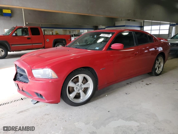 2013 Dodge Charger RT Max with VIN 2C3CDXCT3DH535023, listed as a Copart auction lot 45487785 with 257,306 mi miles and Salvage Title. Bid and sale history available at carsss.com. Image 1.