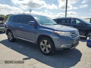 2012 Toyota Highlander Limited with VIN 5TDDK3EH4CS128884, listed as a Copart auction lot 57292665 with 237,093 mi miles and Salvage title. Bid and sale history available at DreamBid. Image 4.