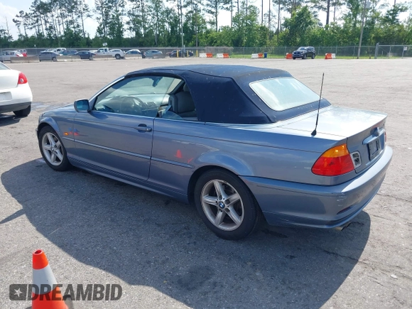 2003 BMW 3 Series 325Ci with VIN WBABS33423PG89117, listed as a IAAI auction lot 42318414 with 143,960 mi miles and . Bid and sale history available at DreamBid. Image 3.