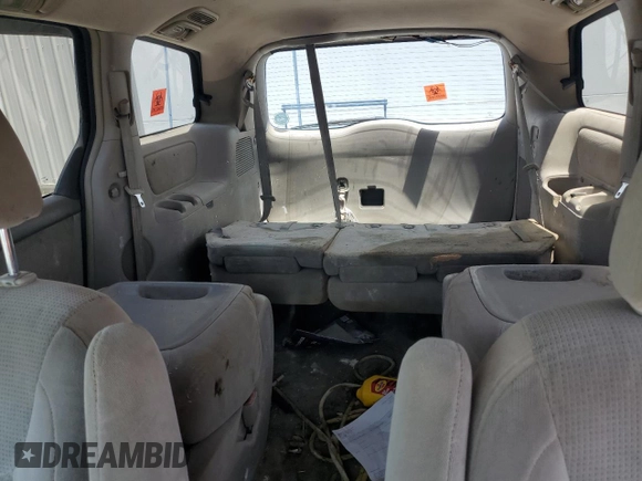 2005 Toyota Sienna CE с VIN 5TDZA23C25S226700, выставлен на аукционе Copart как лот 57283795 с пробегом 225 570 миль миль и Списание • Salvage title. История ставок и продаж доступна на DreamBid. Изображение 10.