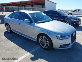 2015 Audi S4 Premium Plus with VIN WAUBGAFL2FA120068, listed as a IAAI auction lot 39620158 with 122,494 mi miles. Bid and sale history available at carsss.com. Image 1.