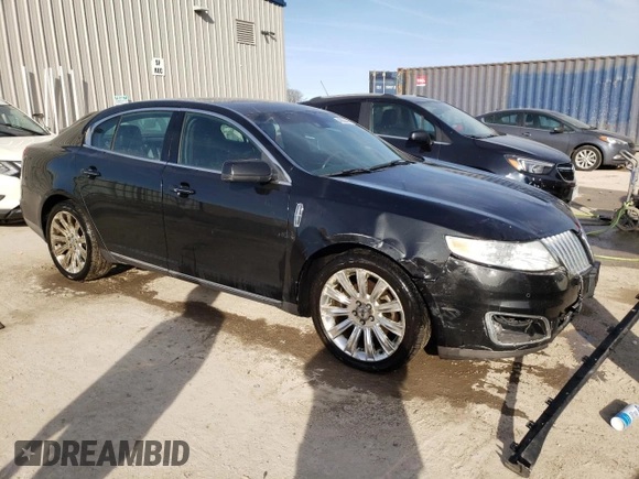 2009 Lincoln MKS with VIN 1LNHM94R69G621456, listed as a Copart auction lot 46830445 with 161,656 mi miles and Salvage Title. Bid and sale history available at carsss.com. Image 4.