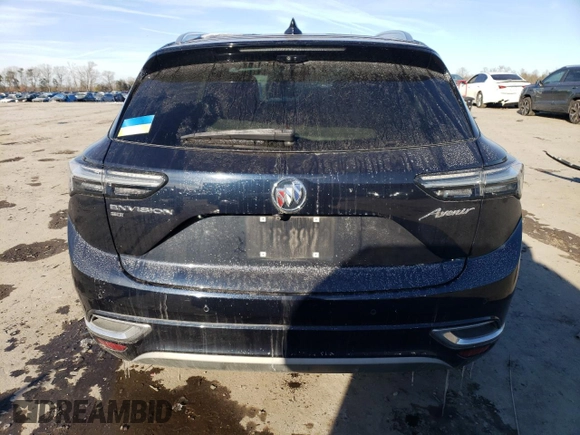 2021 Buick Envision Avenir with VIN LRBFZSR47MD065040, listed as a Copart auction lot 89197335 with 45,888 mi miles and Salvage Title. Bid and sale history available at carsss.com. Image 6.