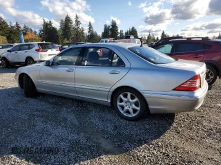 2003 Mercedes-Benz S-Class 4.3L with VIN WDBNG83J43A337899, listed as a Copart auction lot 77347074 with 164,936 mi miles and Clean Title. Bid and sale history available at carsss.com. Image 2.