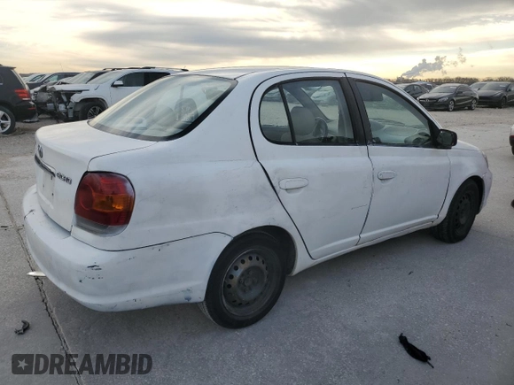 2003 Toyota ECHO with VIN JTDBT123135046523, listed as a Copart auction lot 86362734 with 142,275 mi miles and Salvage Title. Bid and sale history available at carsss.com. Image 3.