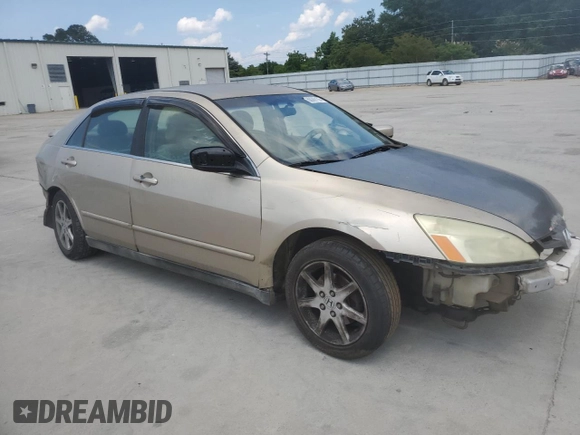 2003 Honda Accord LX with VIN 1HGCM56313A031516, listed as a Copart auction lot 60089155 with 300,380 mi miles and Salvage title. Bid and sale history available at DreamBid. Image 4.