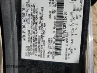 2008 Ford Fusion SEL with VIN 3FAHP08138R235103, listed as a Copart auction lot 48920245 with 0 mi miles and Clean Title. Bid and sale history available at carsss.com. Image 12.