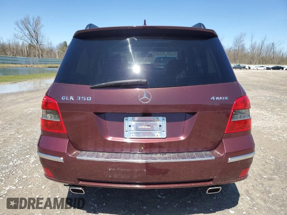 2010 Mercedes-Benz GLK 350 with VIN WDCGG8HB8AF431323, listed as a Copart auction lot 53615625 with Not Provided miles and Salvage Title. Bid and sale history available at DreamBid. Image 6.