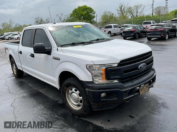 2018 Ford F-150 XL with VIN 1FTFW1E59JKF06841, listed as a IAAI auction lot 42186205 with 117,031 mi miles. Bid and sale history available at carsss.com. Image 1.