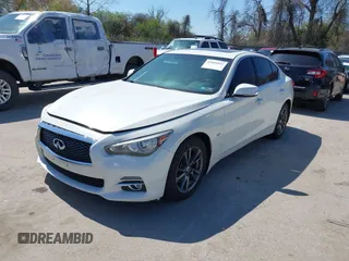 2017 Infiniti Q50 3.0t Premium with VIN JN1EV7AR5HM837945, listed as a IAAI auction lot 42001047 with 108,075 mi miles. Bid and sale history available at carsss.com. Image 2.