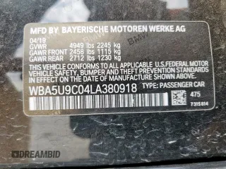 2020 BMW 3 Series M340i xDrive with VIN WBA5U9C04LA380918, listed as a Copart auction lot 48875295 with 72,540 mi miles and Salvage Title. Bid and sale history available at DreamBid. Image 13.