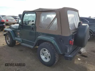 2000 Jeep Wrangler Sahara with VIN 1J4FA59S6YP739265, listed as a Copart auction lot 87437674 with 208,638 mi miles and Clean title. Bid and sale history available at DreamBid. Image 2.