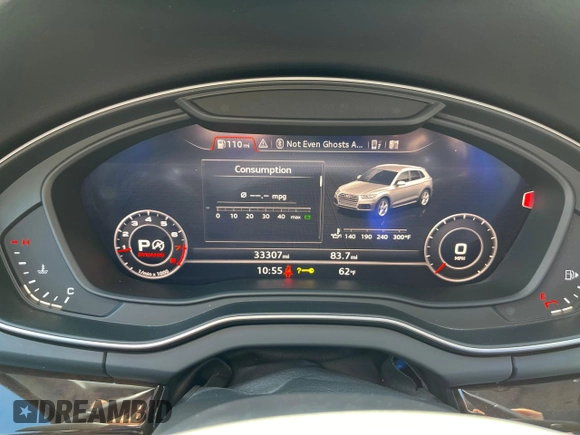 2018 Audi Q5 Premium Plus with VIN WA1BNAFY8J2224078, listed as a Copart auction lot 49010615 with 33,307 mi miles and Salvage Title. Bid and sale history available at carsss.com. Image 8.